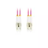 Glasfaserkabel LANBERG FO-LULU-MD41-0010-VT, 1 m, OM4, LC–LC, Violett