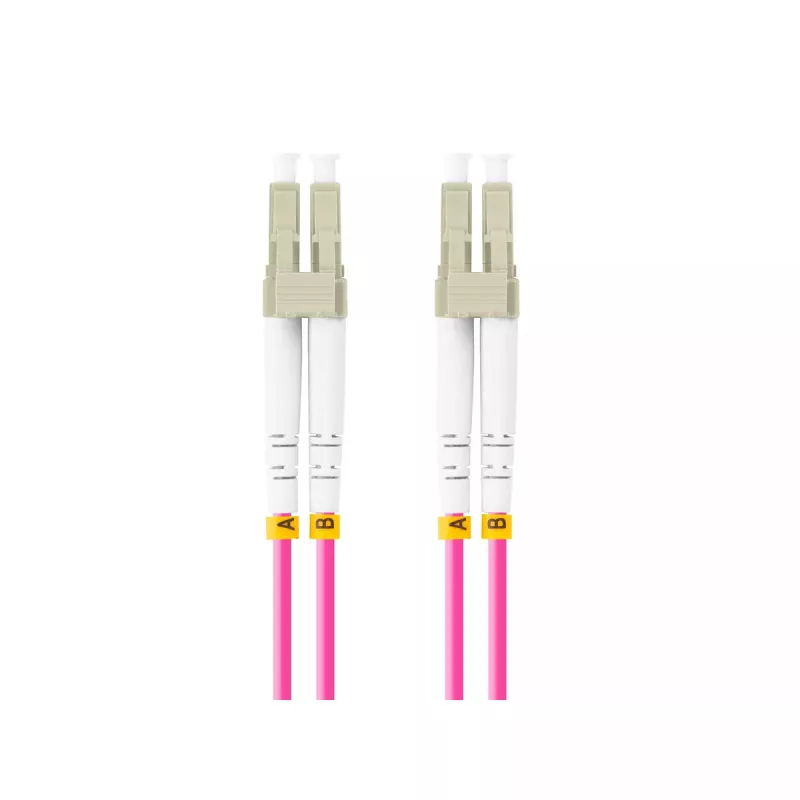 Glasfaserkabel LANBERG FO-LULU-MD41-0100-VT 10 m OM4 LC–LC