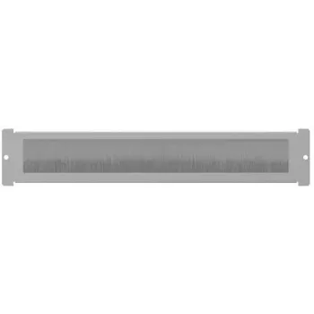 19 Zoll Bürstenpanel LANBERG AK-1106-S — grau, Kabelmanagement für 1U Rack-Öffnung