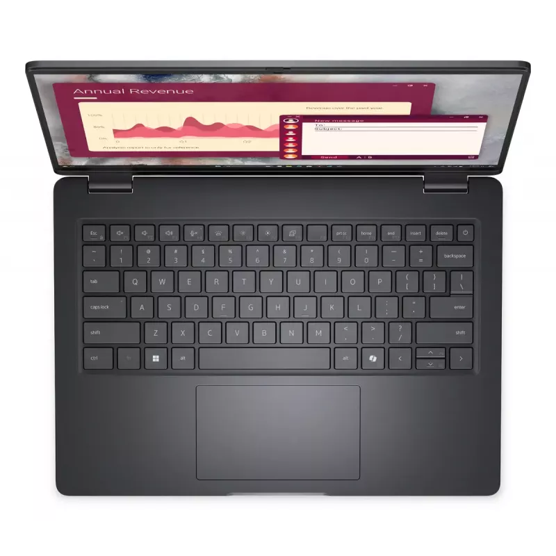 Laptop Dell Pro 14 PC14250 — Intel Core 7 150U, 14 Zoll (1920x1200) Full HD+, 16 GB DDR5, 512 GB SSD, Windows 11 Pro, Schwarz