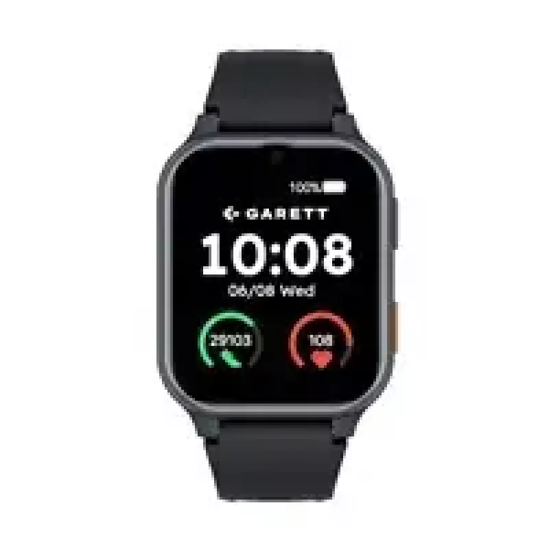 Smartwatch Garett Vita 4G Schwarz – Senioren-Smartwatch, Herzfrequenzmesser, GPS, Schrittzähler, wasserdicht