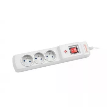 Steckdosenleiste ARMAC M3 mit 3 Steckdosen und 1,5 m Kabel, grau