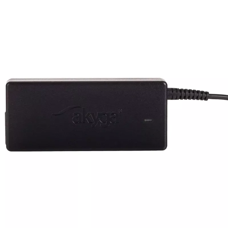Laptop-Ladegerät Akyga AK-ND-85, AC-Adapter für den Innenbereich, Eingang 100–250 V, Ausgang 12 V 5 A, 1,2 m Kabel, Schwarz
