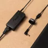 Laptop-Ladegerät Akyga AK-ND-85, AC-Adapter für den Innenbereich, Eingang 100–250 V, Ausgang 12 V 5 A, 1,2 m Kabel, Schwarz