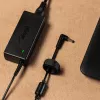 Laptop-Ladegerät Akyga AK-ND-85, AC-Adapter für den Innenbereich, Eingang 100–250 V, Ausgang 12 V 5 A, 1,2 m Kabel, Schwarz