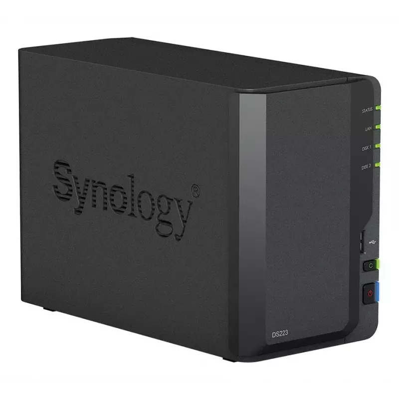 Synology DiskStation DS223 2-Bay NAS Bundle mit 2x 6TB HAT3300 (12TB)
