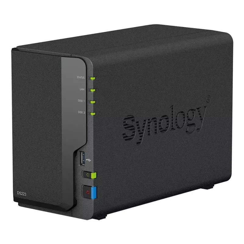 Synology DiskStation DS223 2-Bay NAS Bundle mit 2x 6TB HAT3300 (12TB)