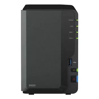 Synology DiskStation DS223 2-Bay NAS Bundle mit 2x 6TB HAT3300 (12TB)