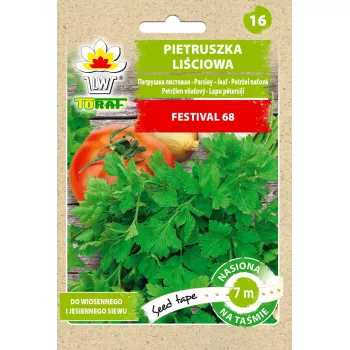 Toraf Gartenpetersilie Festival 68 (Petroselinum crispum) frische Kräutersamen 7 m Reihe