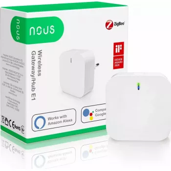 Smart Home Gateway Nous E1 ZigBee 3.0 WLAN — Gateway für intelligente Geräte, ZigBee 3.0, WLAN-Konnektivität