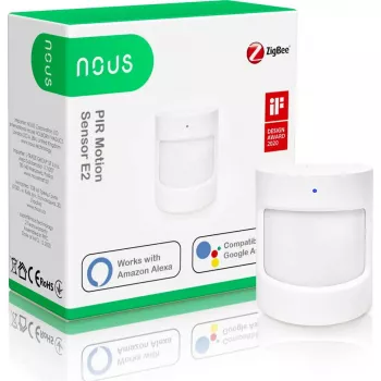 Bewegungsmelder Nous E2 ZigBee PIR, Erfassungsreichweite 8 m, Erfassungswinkel 120°
