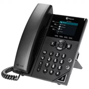 IP-Telefon Poly 250 Schwarz 4 Leitungen LCD 2200-48820-025