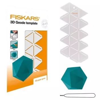 Silhouetten-Schablone Fiskars 1059566 Weiß Kunststoff für Erwachsene und Kinder