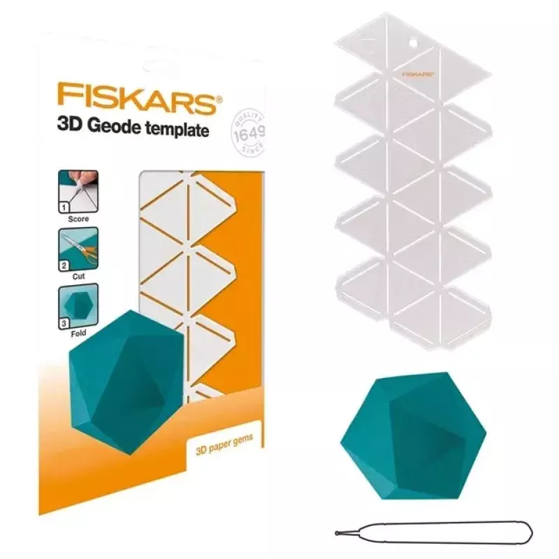 Silhouetten-Schablone Fiskars 1059566 Weiß Kunststoff für Erwachsene und Kinder
