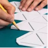 Silhouetten-Schablone Fiskars 1059566 Weiß Kunststoff für Erwachsene und Kinder