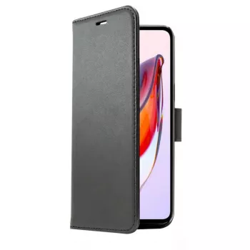 Wallet-Hülle SCREENOR für iPhone 15, 6,1 Zoll (15,5 cm), Schwarz, 3 Kartenfächer, Kunstleder+TPU