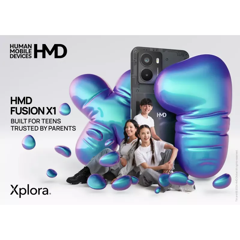 Smartphone HMD FUSION X1 DS TA-1672 6,56 Zoll 128 GB Schwarz