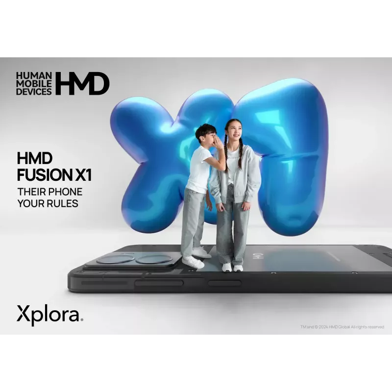 Smartphone HMD FUSION X1 DS TA-1672 6,56 Zoll 128 GB Schwarz