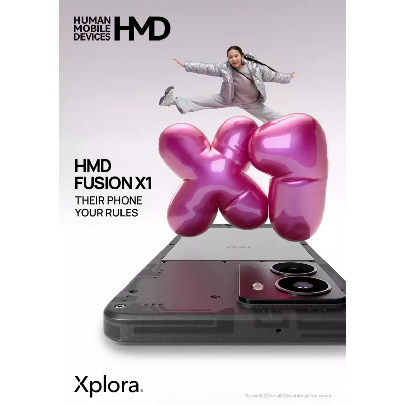 Smartphone HMD FUSION X1 DS TA-1672 6,56 Zoll 128 GB Schwarz