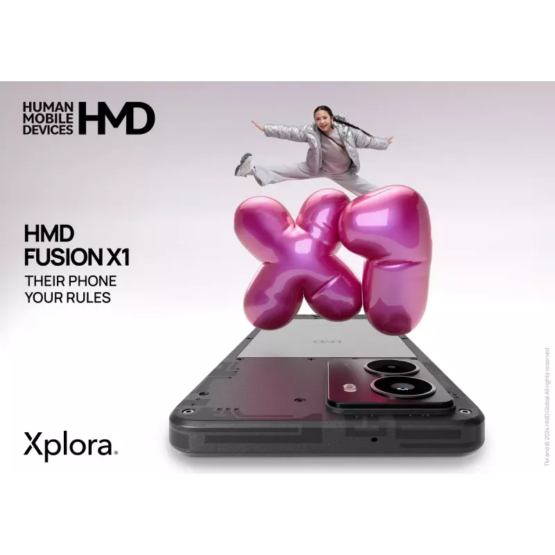 Smartphone HMD FUSION X1 DS TA-1672 6,56 Zoll 128 GB Schwarz