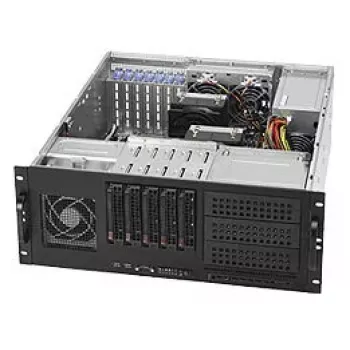 Servergehäuse Supermicro SuperChassis 842TQC-668B Rack Schwarz, Grau