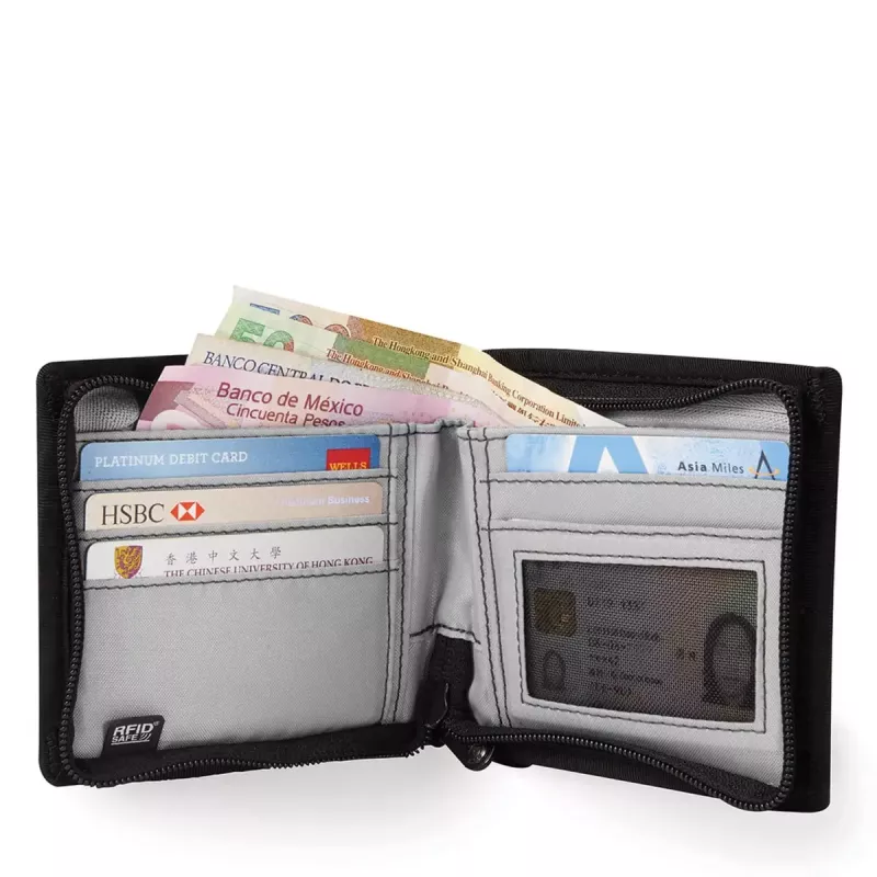 Zweifach gefaltete Brieftasche Pacsafe RFIDsafe Z100