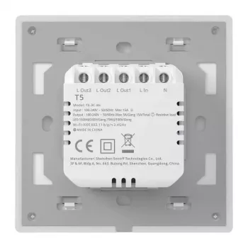 Wand-Smart-Schalter Sonoff T5 3C 3-Kanal Wi‑Fi Touch (Unterputz)