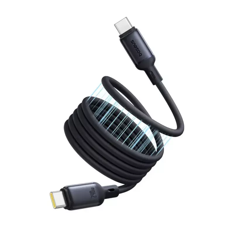 USB-C-auf-USB-C-Kabel Baseus PicoGo 1 m, schwarz, Datenübertragung bis 0,48 Gbit/s
