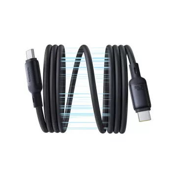 USB-C-auf-USB-C-Kabel Baseus PicoGo 1 m, schwarz, Datenübertragung bis 0,48 Gbit/s