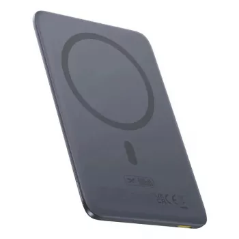 Tragbare Powerbank Baseus PicoGo Ultra-schlank 5000 mAh, 20 W Ausgang, kabelloses Laden, USB-C, grau