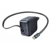 Ladegerät Baseus EnerCore CJ11 Schnellladegerät 3C 67W — 3× USB-C, AC-Eingang, Schwarz