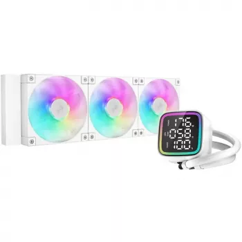 CPU-Flüssigkeitskühler DeepCool LD360 Weiß mit 360-mm-Radiator