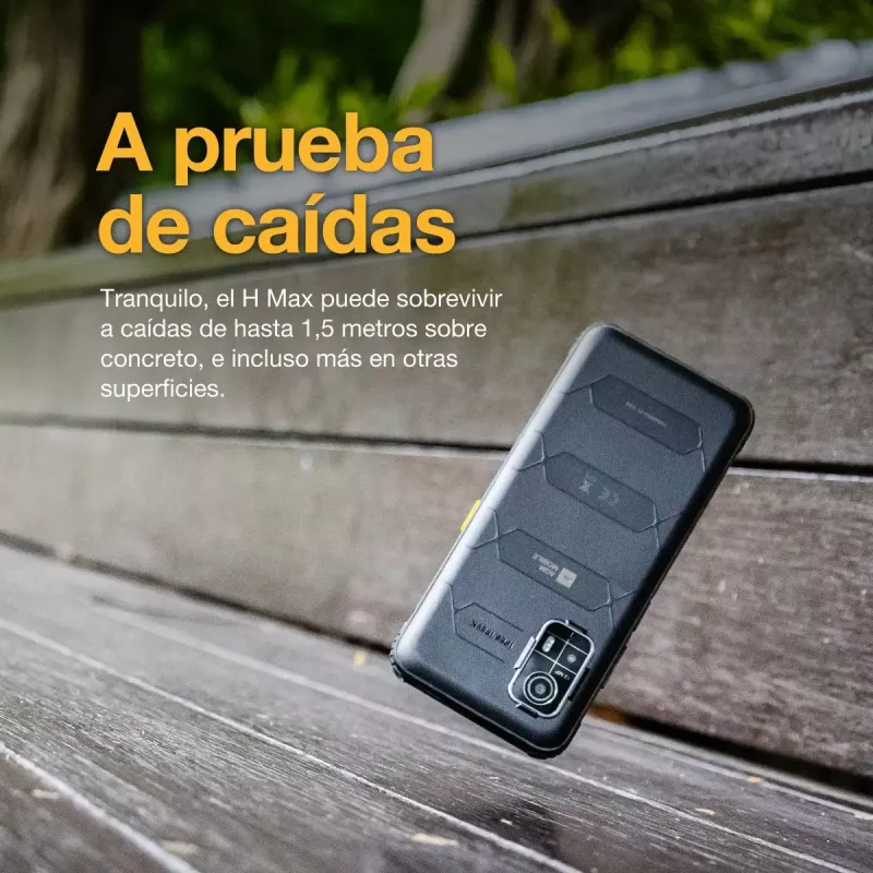 Smartphone AGM H Max — 16,7 cm (6,56 Zoll) Display, Android 14, 4 GB RAM, 256 GB, Dual SIM, 10000 mAh, IP68, Schwarz