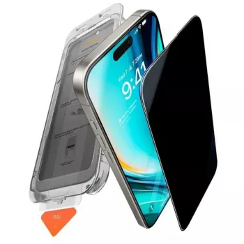 Blickschutzfolie Torras Privacy INSTALL MASTER für iPhone 17 Air — Schwarz