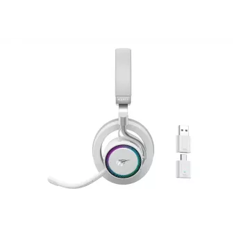 Kopfhörer HAVIT Fuxi-H8 — kabellos & kabelgebunden, Bluetooth, 20–20000 Hz, 10 m Reichweite, 300 g, weiß