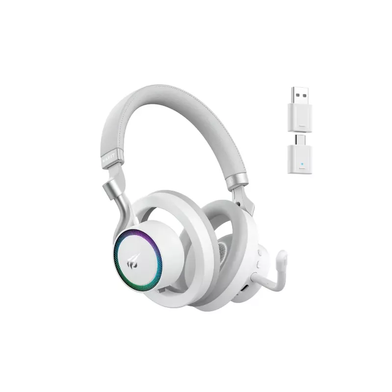 Kopfhörer HAVIT Fuxi-H8 — kabellos & kabelgebunden, Bluetooth, 20–20000 Hz, 10 m Reichweite, 300 g, weiß