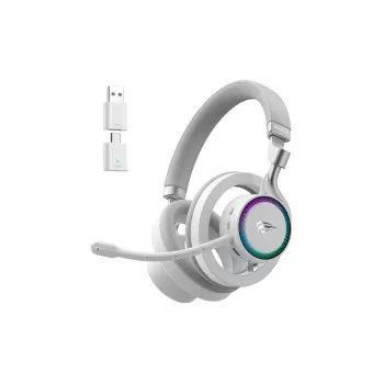 Kopfhörer HAVIT Fuxi-H8 — kabellos & kabelgebunden, Bluetooth, 20–20000 Hz, 10 m Reichweite, 300 g, weiß
