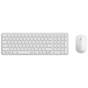 Tastatur-Maus-Set RAPOO 9310M — kabellose Full-Size-Tastatur (RF + Bluetooth), weiß, inklusive Maus