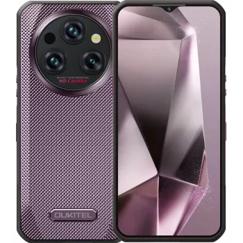 Smartphone OukiTel WP35 — 8 GB RAM, 256 GB Speicher, 11000 mAh Akku, Violett