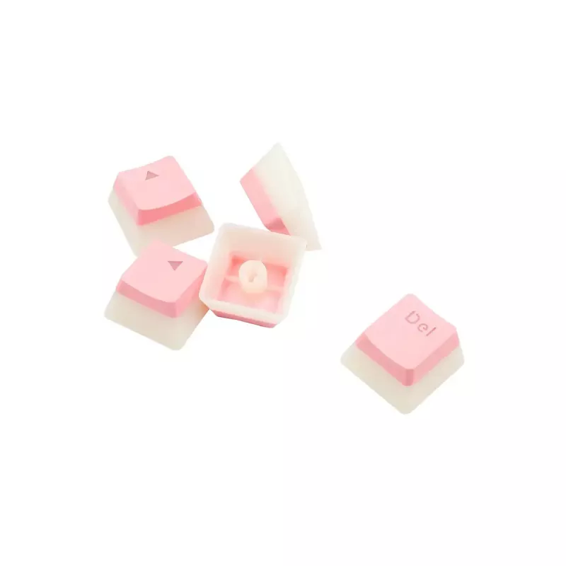 Mechanisches Tastenkappen-Set REDRAGON A130 PBT Doubleshot — Pinke Tastenkappen, PBT-Doubleshot-Konstruktion