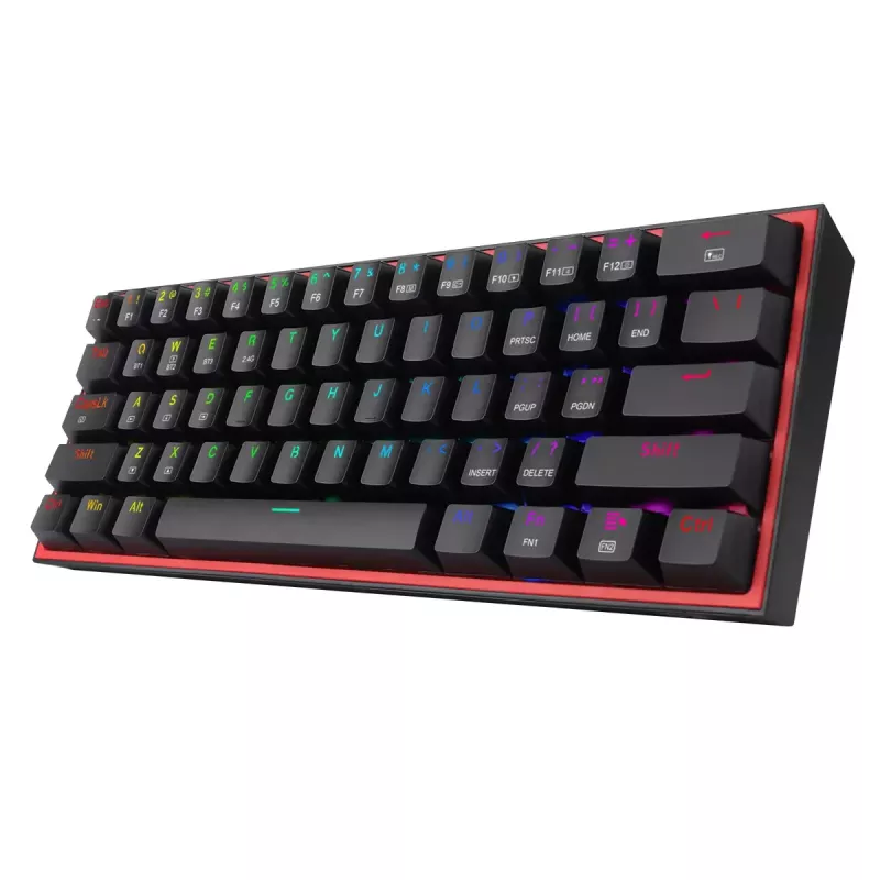 Tastatur REDRAGON FIZZ PRO K616-RGB B Gaming USB RF Wireless Bluetooth QWERTY Schwarz Rot