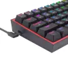 Tastatur REDRAGON FIZZ PRO K616-RGB B Gaming USB RF Wireless Bluetooth QWERTY Schwarz Rot