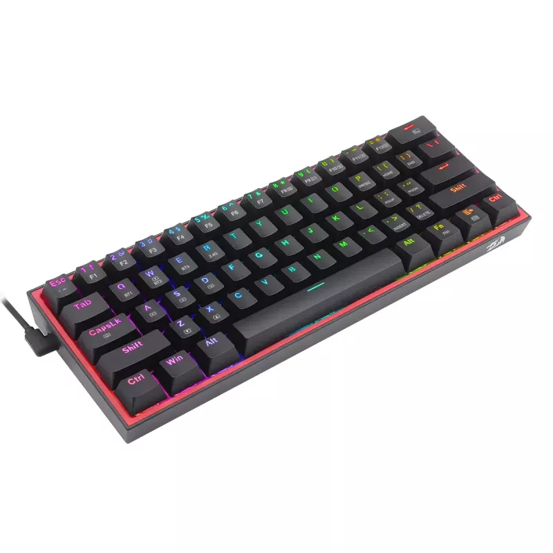 Tastatur REDRAGON FIZZ PRO K616-RGB B Gaming USB RF Wireless Bluetooth QWERTY Schwarz Rot