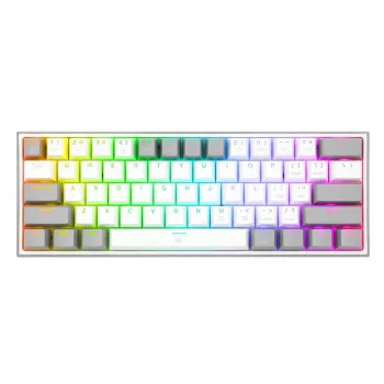 Mechanische Tastatur REDRAGON K617-RGB Fizz Kabelgebunden USB Grau Weiß