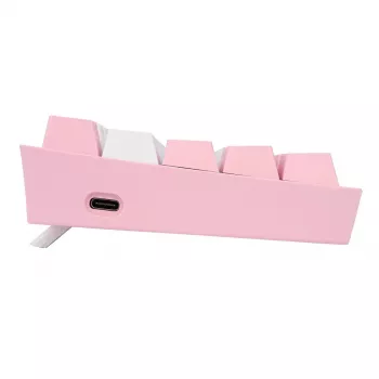Mechanische Tastatur REDRAGON K617-Fizz RGB – kabelgebundenes USB, Pink/Weiß, 1,5 m Kabel
