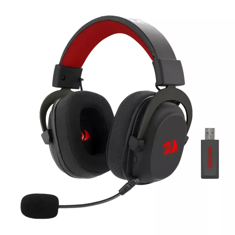 Kabelgebundene Bluetooth Over-Ear-Kopfhörer REDRAGON H510 Zeus Pro RGB – 20–20000 Hz, 1,8 m Kabel, Schwarz