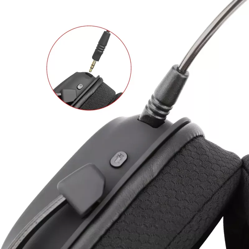 Kabelgebundene Bluetooth Over-Ear-Kopfhörer REDRAGON H510 Zeus Pro RGB – 20–20000 Hz, 1,8 m Kabel, Schwarz