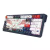 Mechanische Tastatur REDRAGON K686AK-RGB-PRO — RF Wireless + USB, Navy White, 1,5 m Kabel