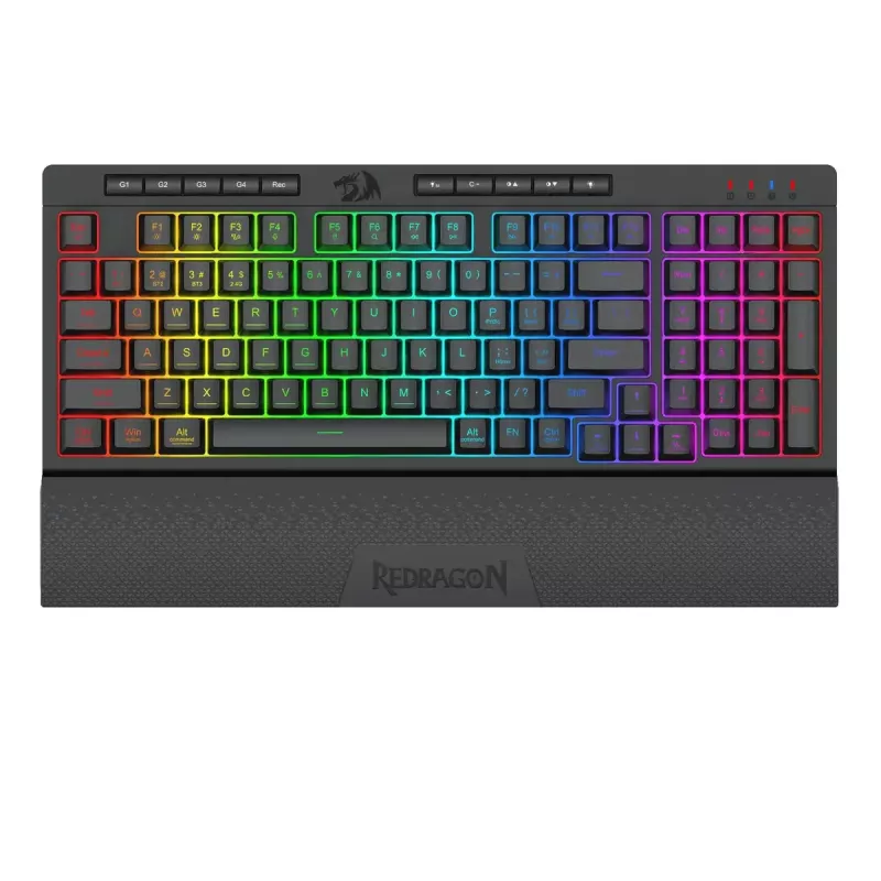 Tastatur REDRAGON K515-RGB SHIVA 98 USB Schwarz Membran Kabelgebunden