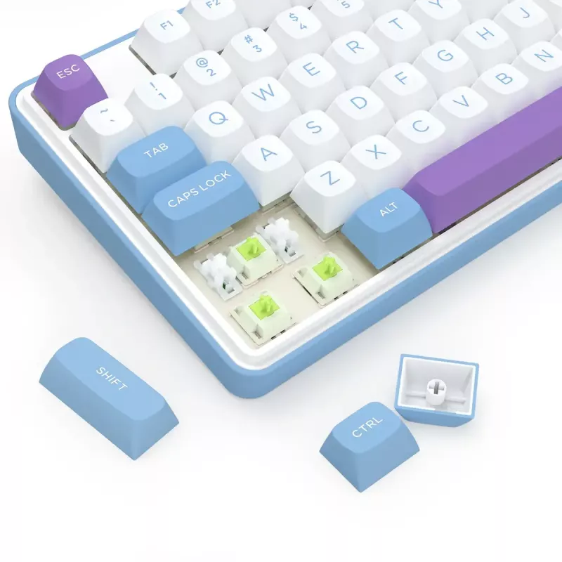 Mechanische Tastatur REDRAGON K707WBP-RGB-PRO Kabelgebunden USB Blau Weiß